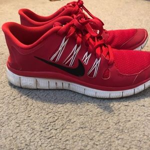 Red Nike Free 5.0